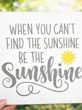 Be The Sunshine Wall Art - Yellow Sun Typography